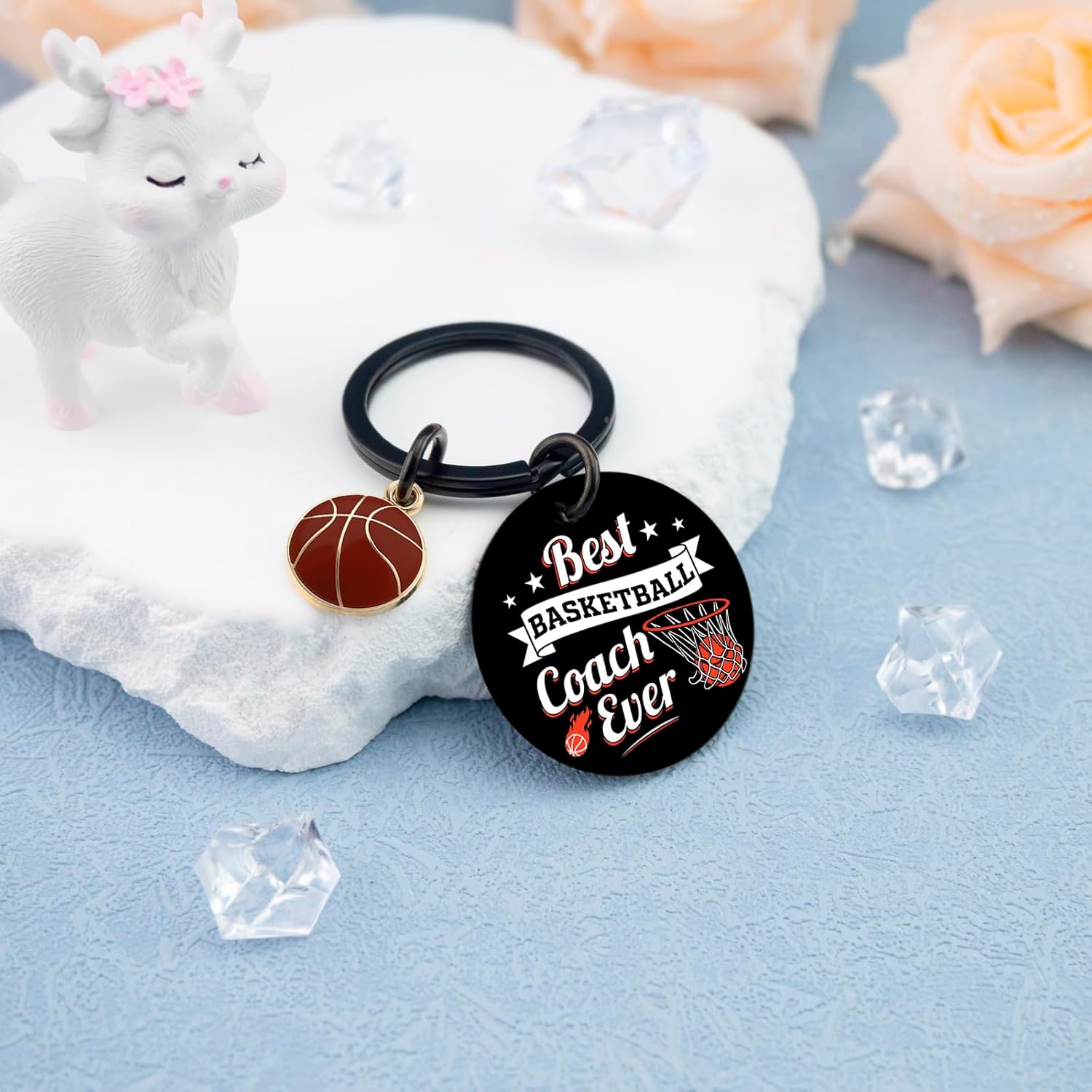 Best Basketball Coach Keychain Ever