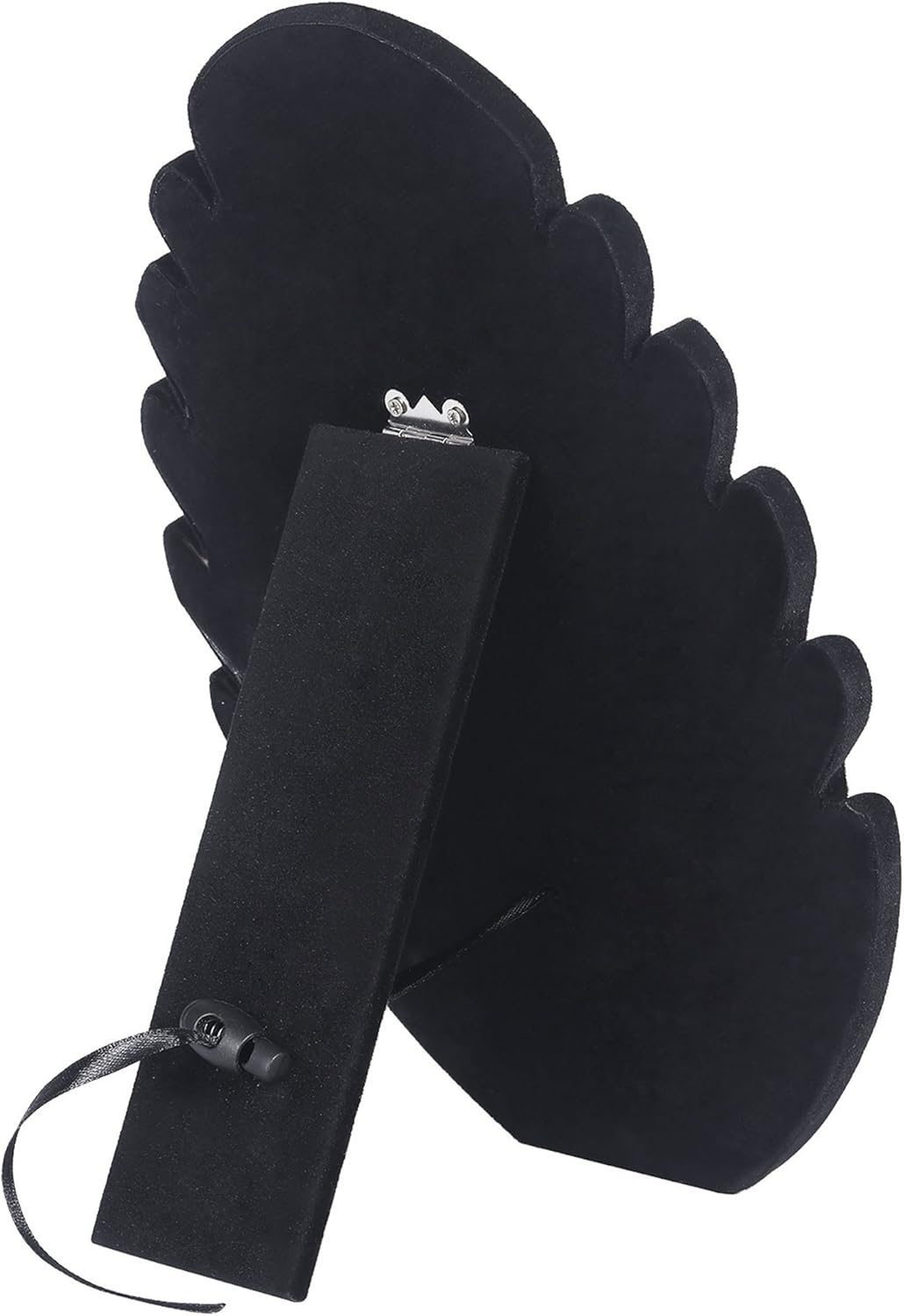 Black Velvet Necklace Display Stand with 5 Notches