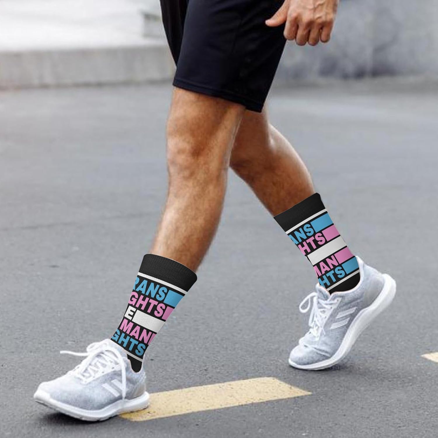 Transgender Boys Crew Socks Funny Work Boot Socks for Kids