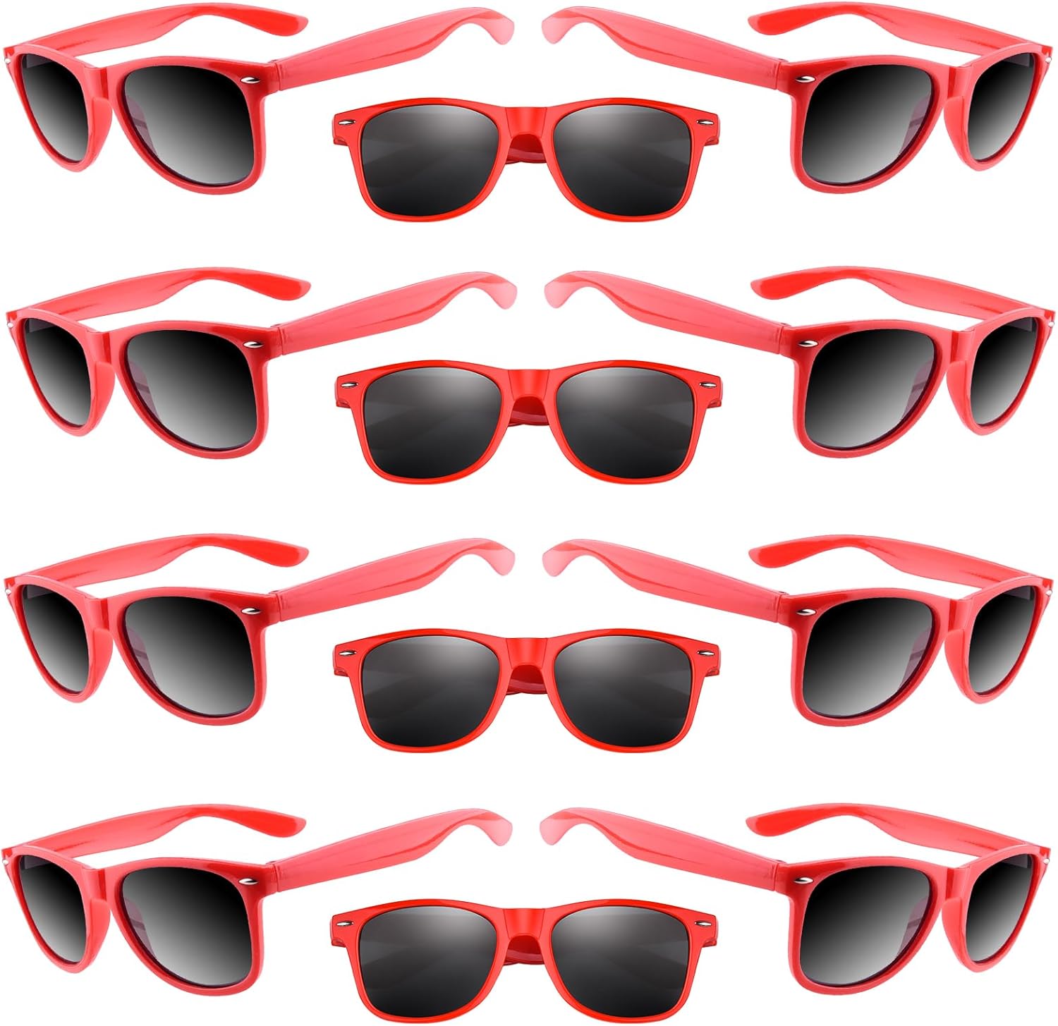 ASTARON 12 Pack Neon Party Sunglasses