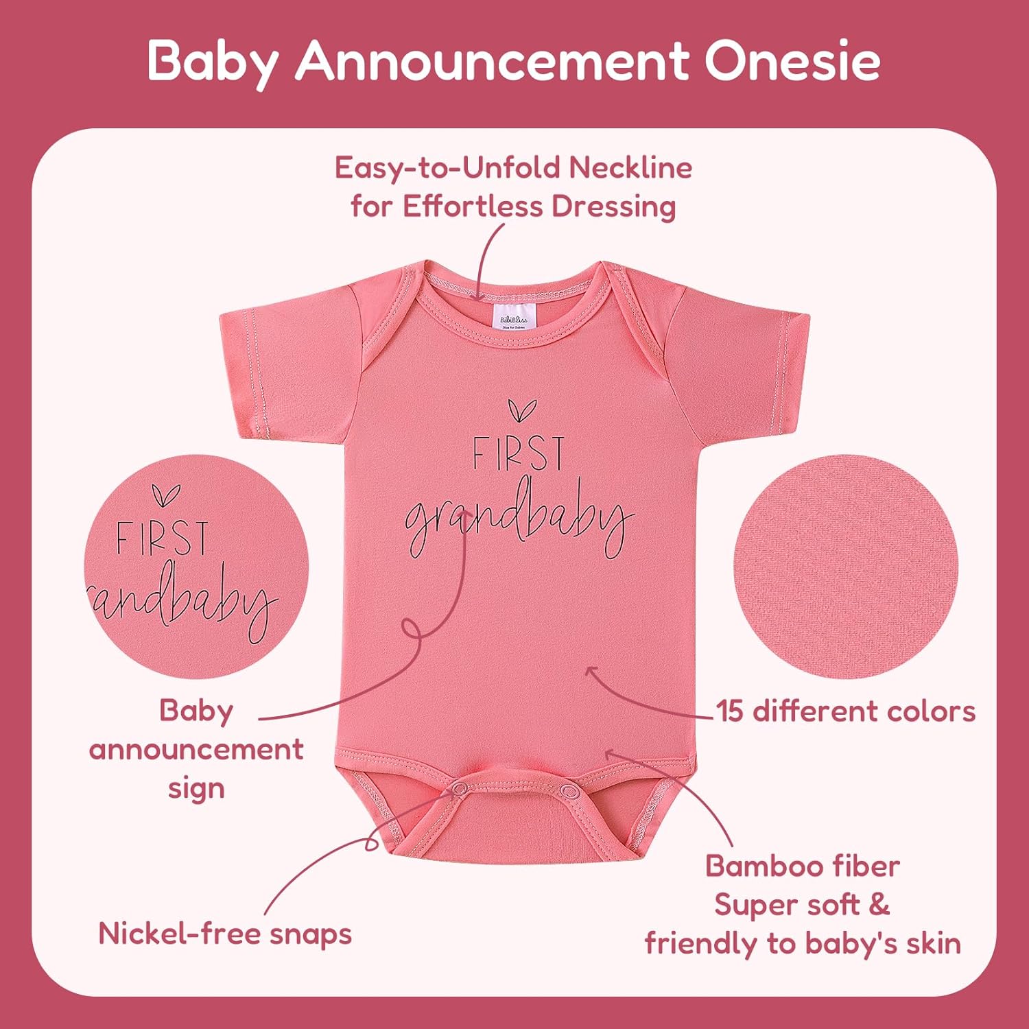 First Grandbaby Pregnancy Announcement Bodysuit