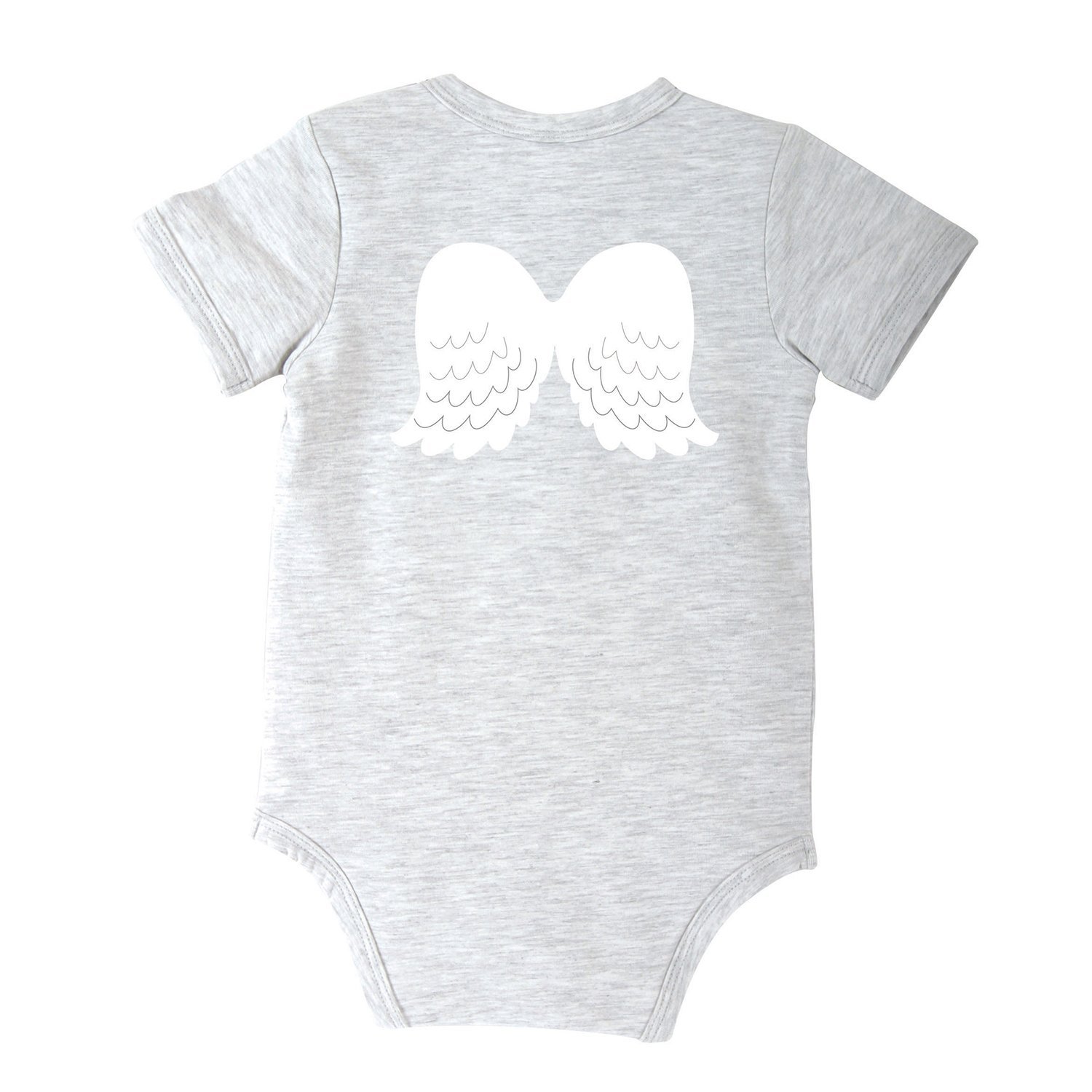 Stephan Baby Inspirational Heather Gray Snapshirt Diaper Cover 3-6 Months