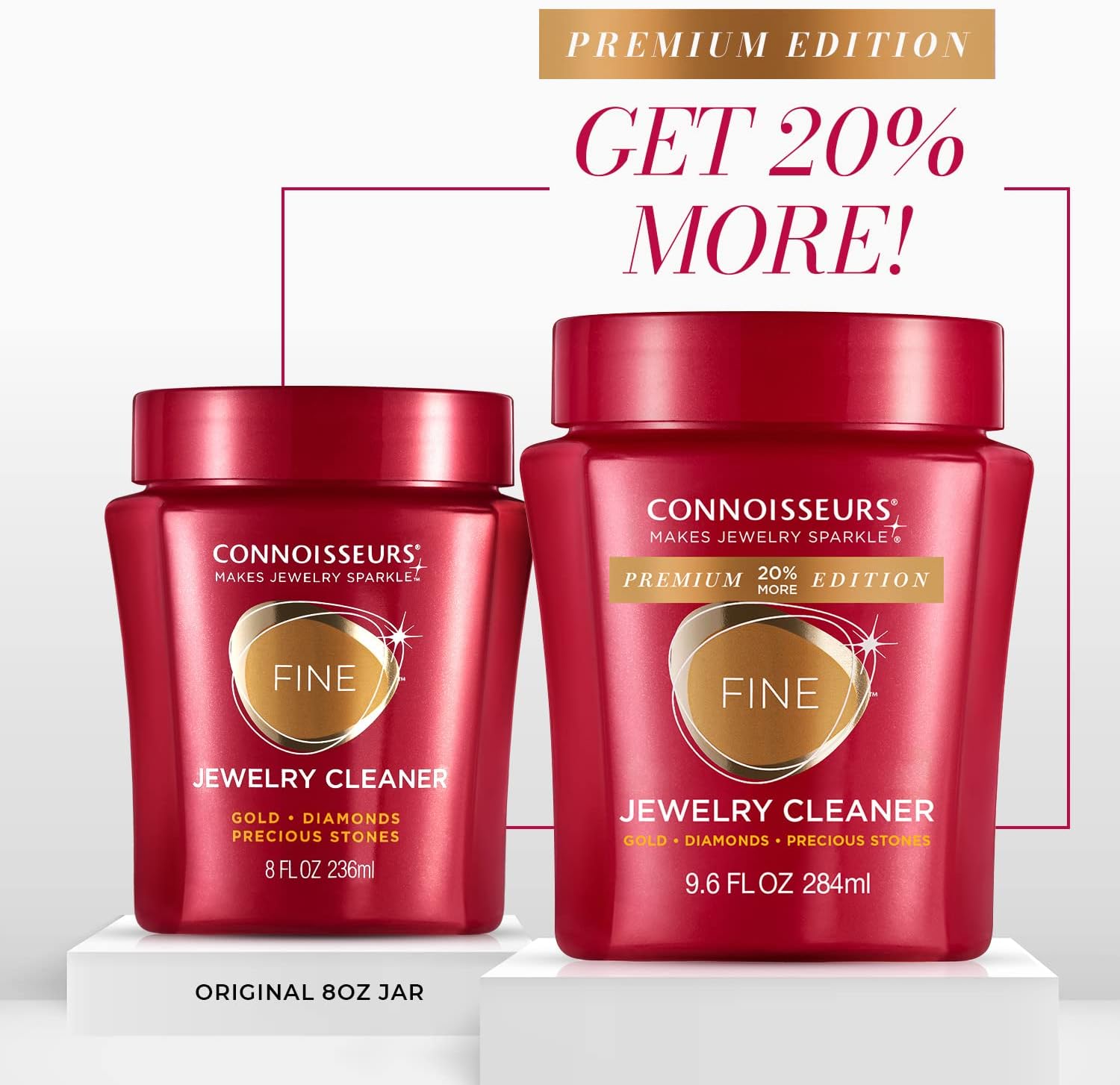 CONNOISSEURS Premium Jewelry Cleaner 96oz Value Size
