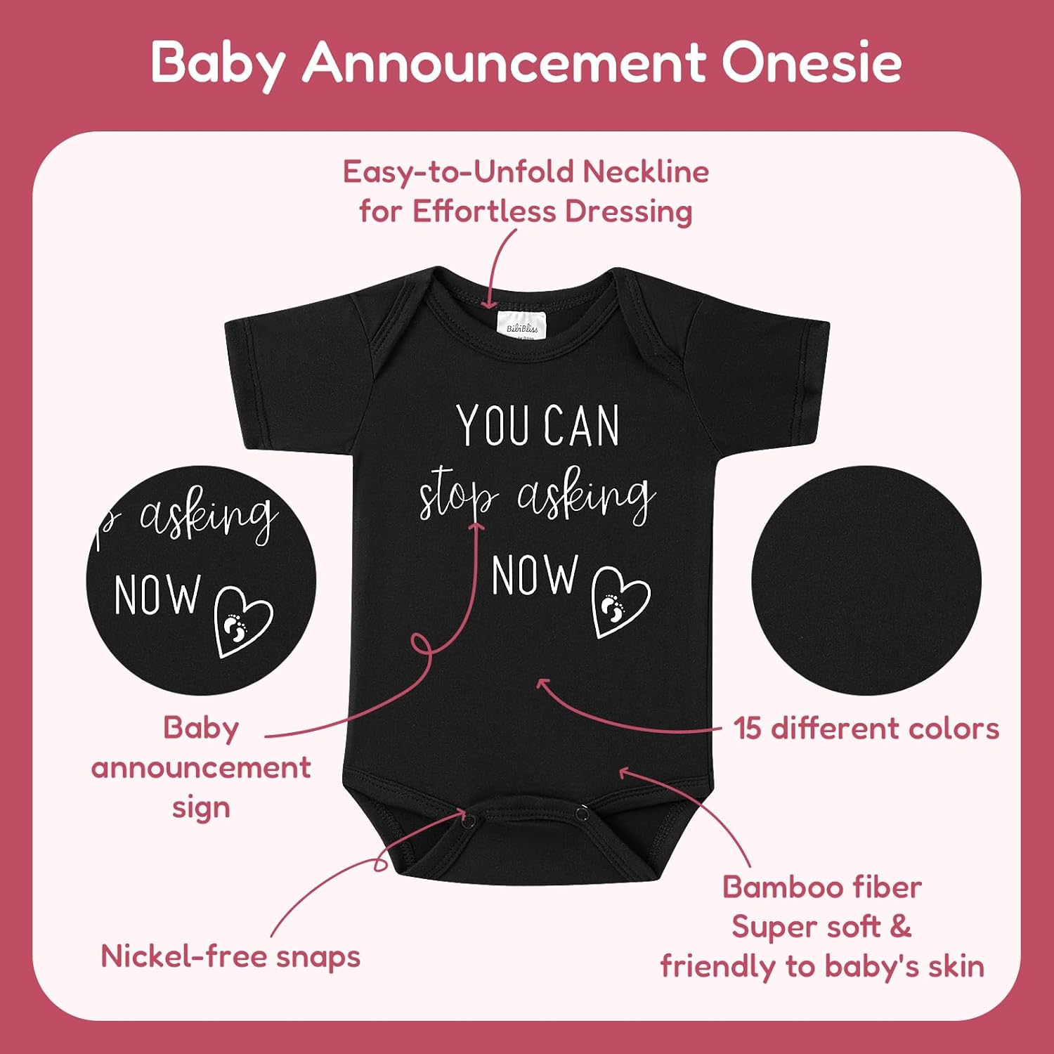 You Can Stop Asking Now Pregnancy Announcement Onesie