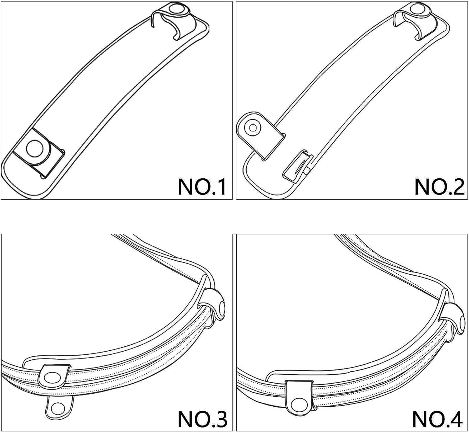 Anti-Skid Leather Shoulder Strap Pad for Bags and Accessories