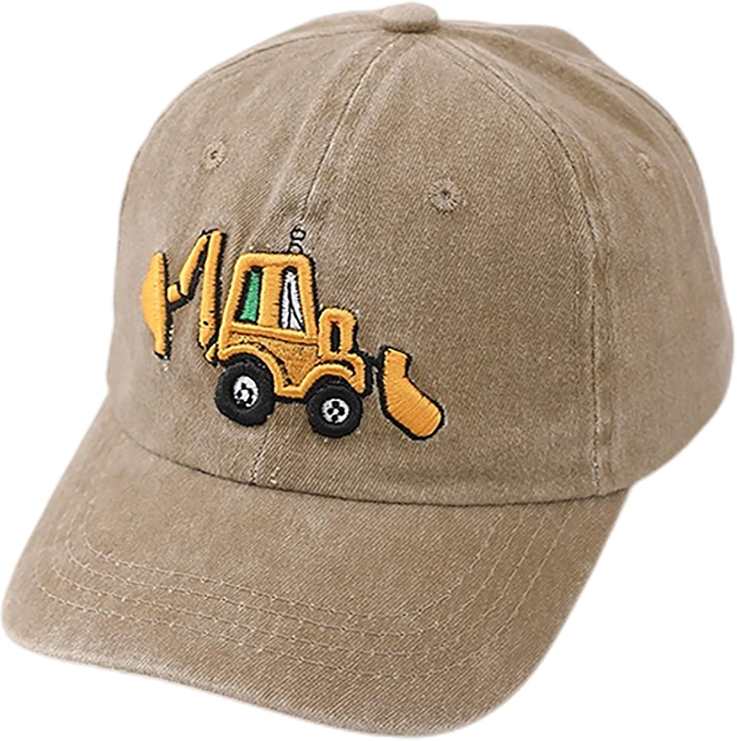 Excavator Toddler Baseball Cap for Boys Age 2-8
