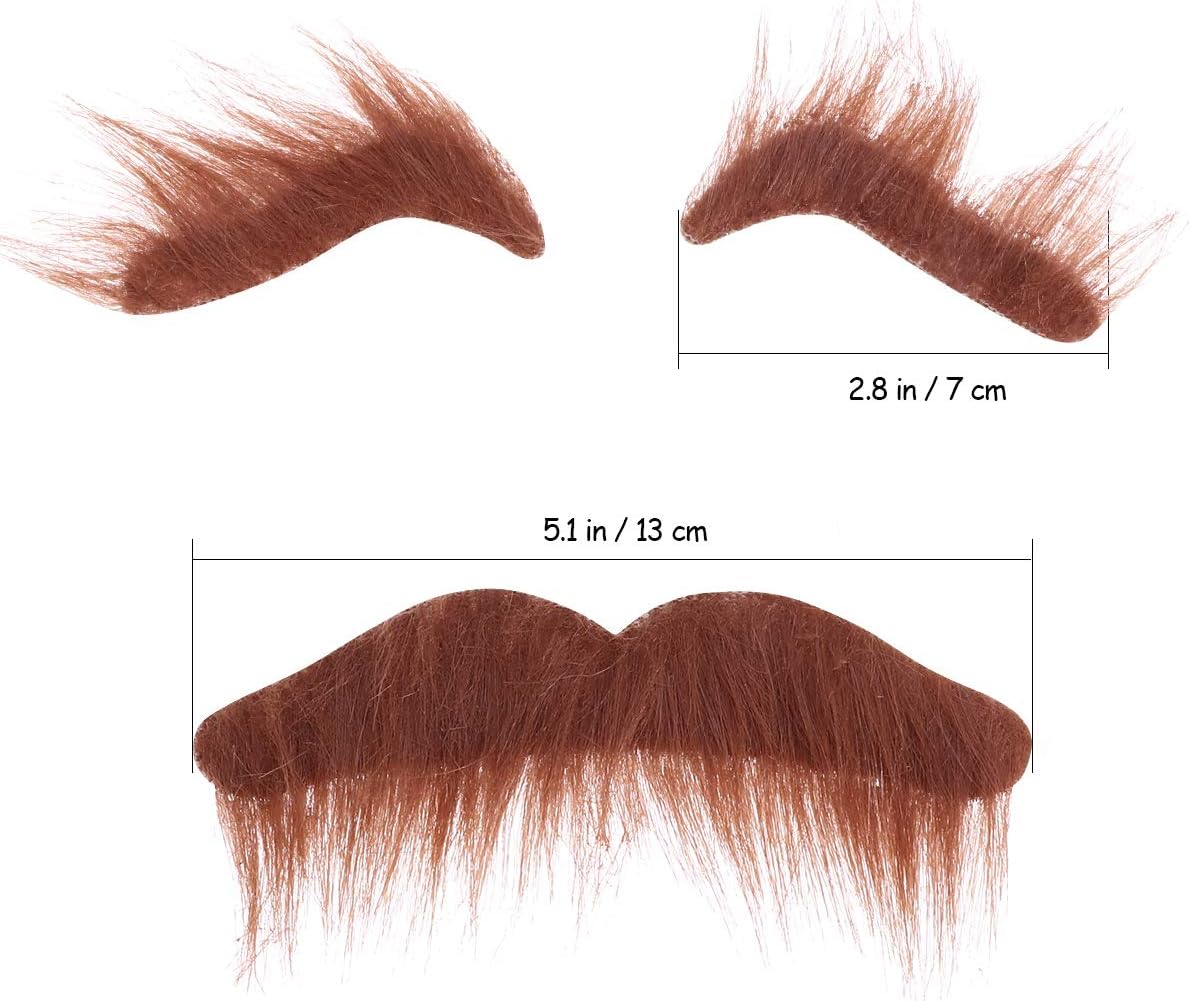 TINKSKY Novelty Costumes Fake Eyebrows Beard Moustache Kit
