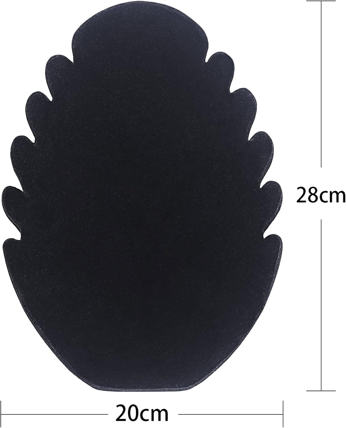Black Velvet Necklace Display Stand with 5 Notches