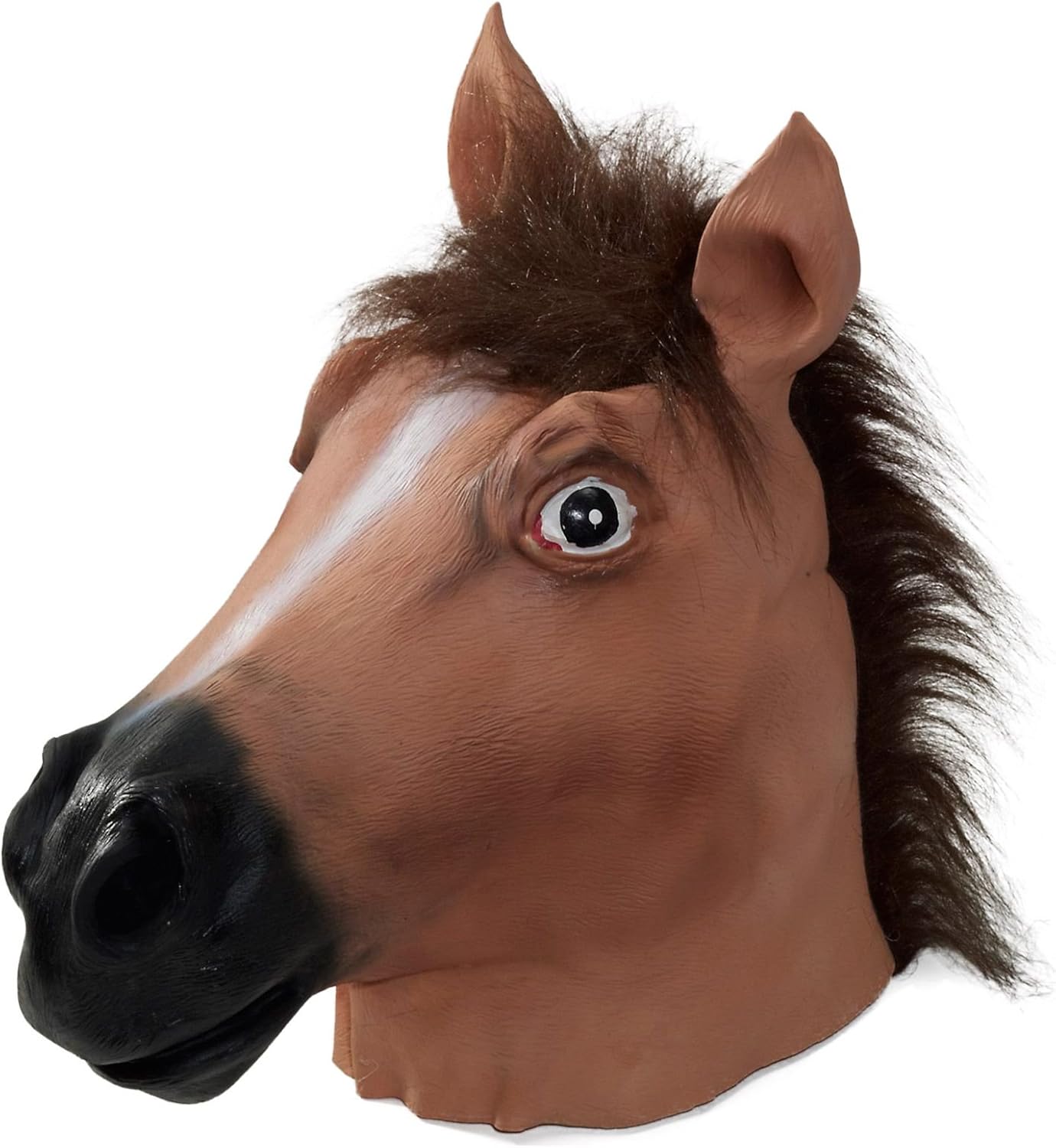 Rubies Adult Deluxe Latex Brown Horse Mask