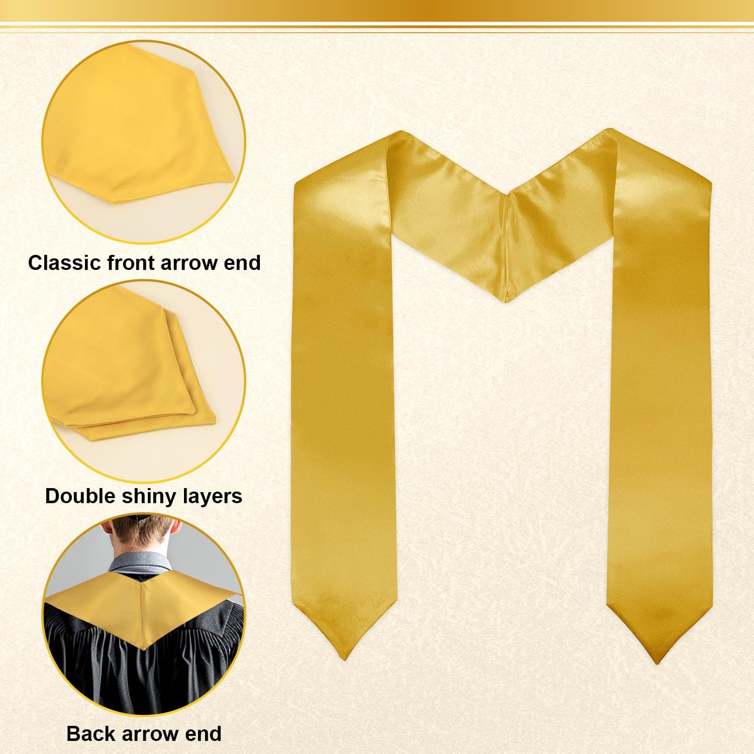 2025 Graduation Stole Personalized Honor Sash for Adults