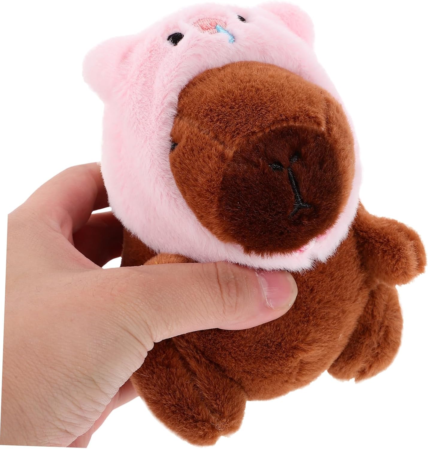 Cute Capybara Keychain Plush Animal Keyring for Women and Kids