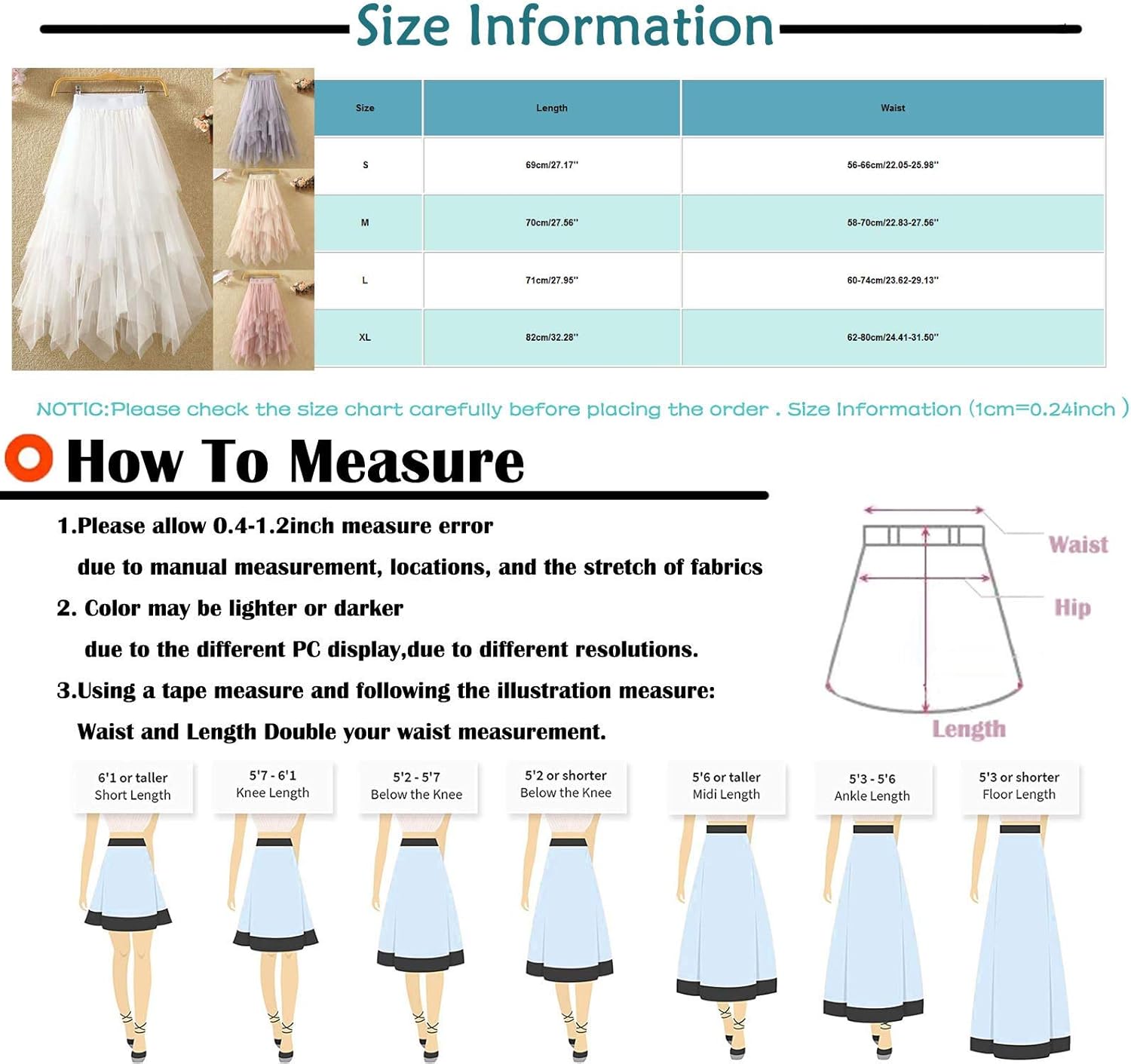 Elastic Skirt Set for Girls with Mesh A-Line Design