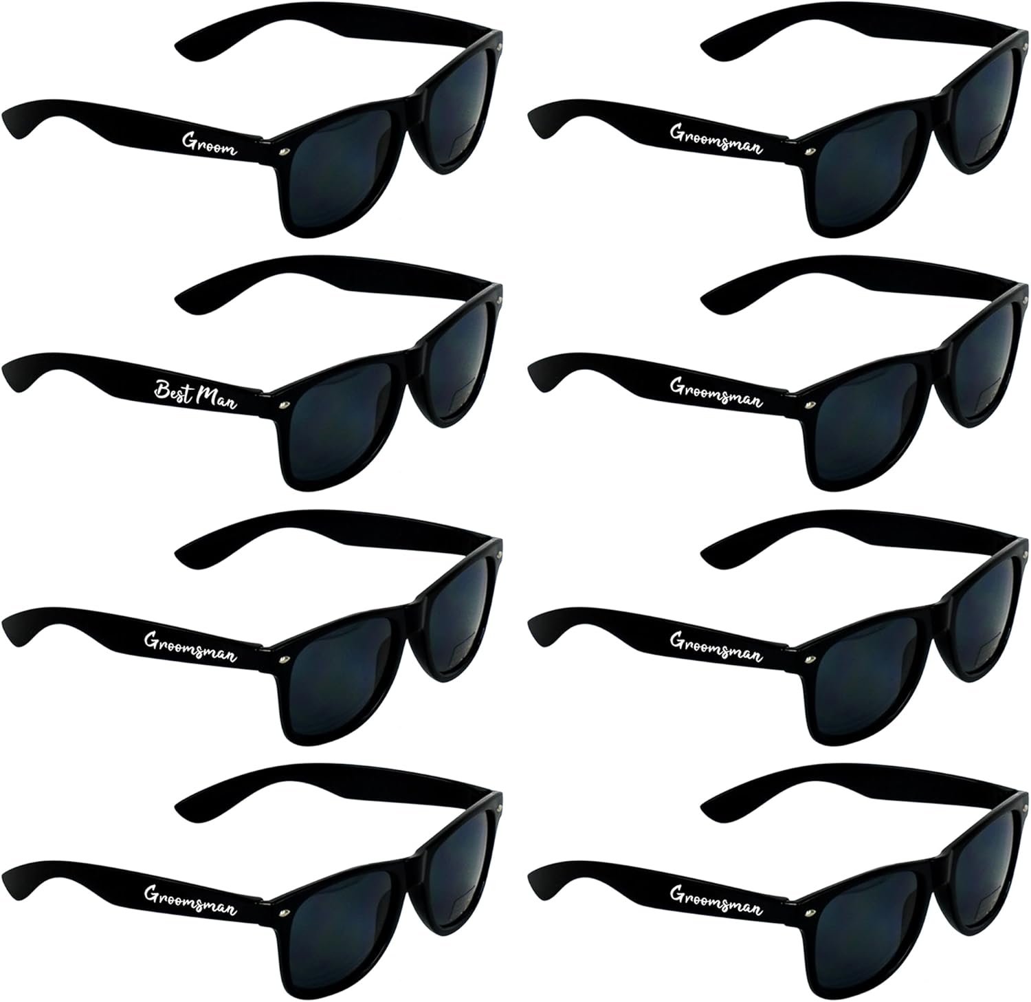 8 Pack Groomsmen Sunglasses - Wedding Accessories