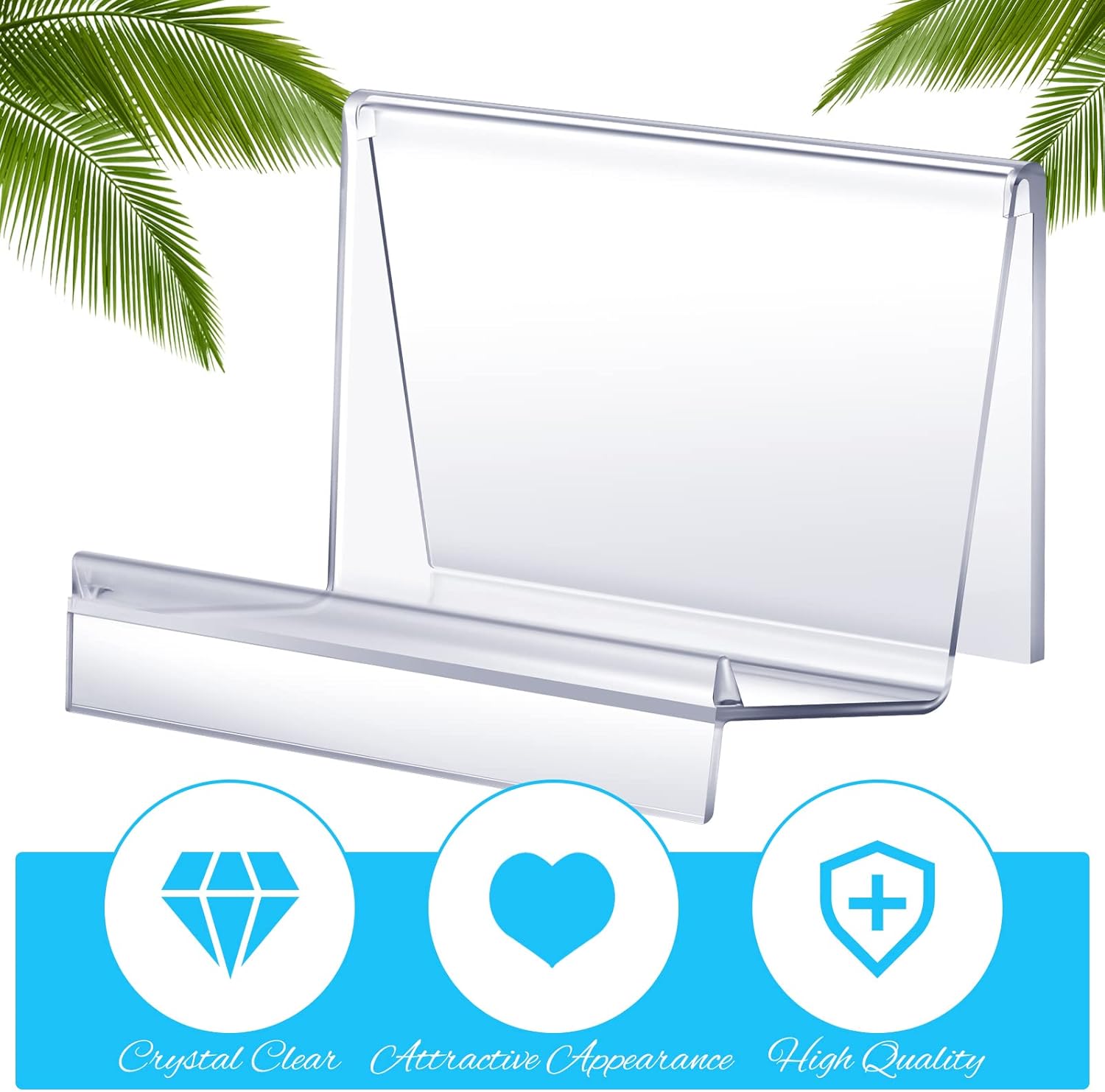 Qunclay 2 Pcs Clear Acrylic Purse Display Stand