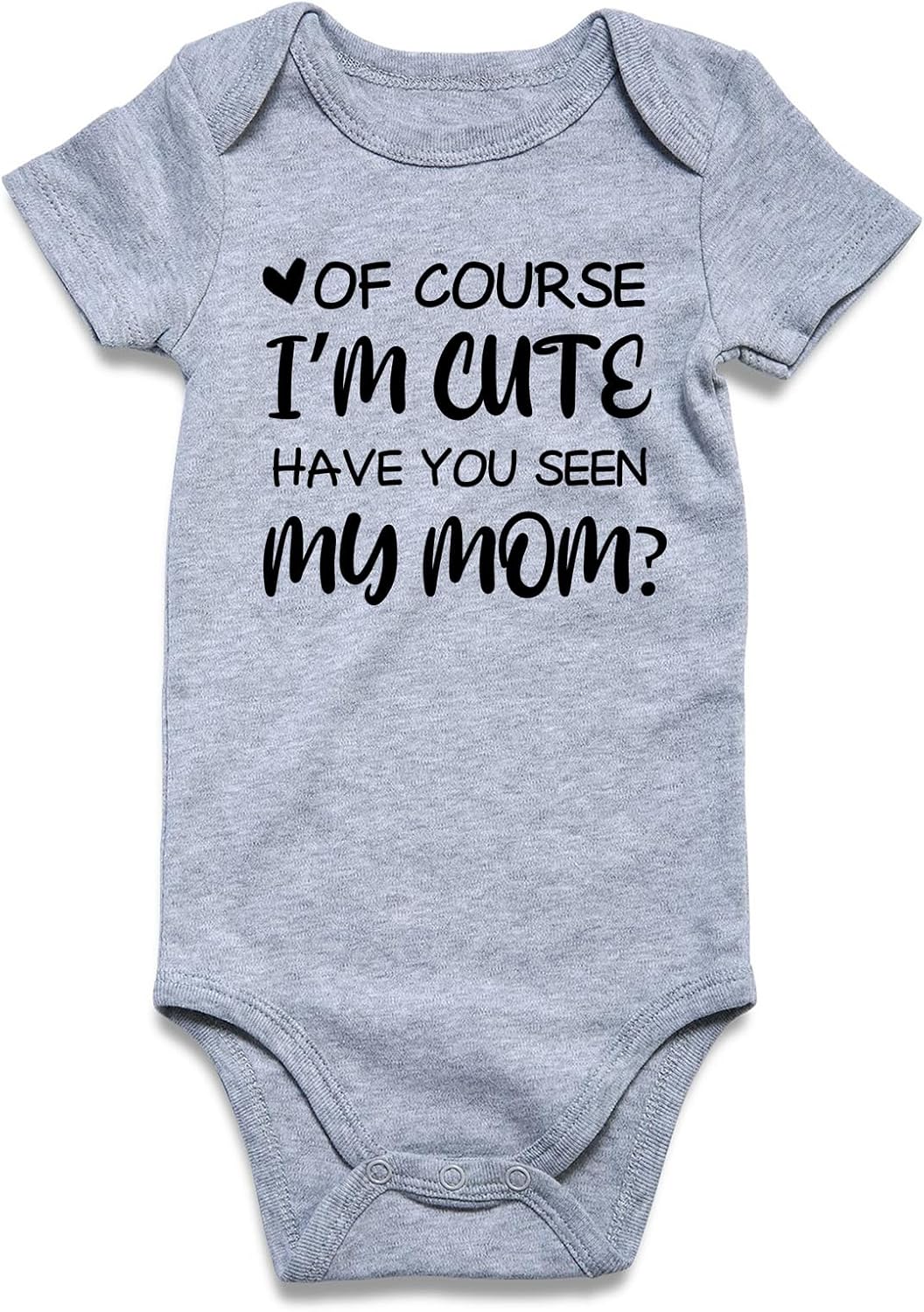UNIFACO Unisex Baby Funny Saying Outfit Bodysuit Romper 0-18M