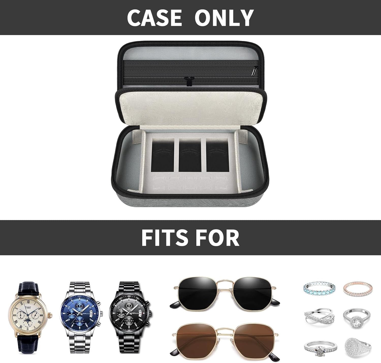 Casmilee Travel Watch Case for Men Women
