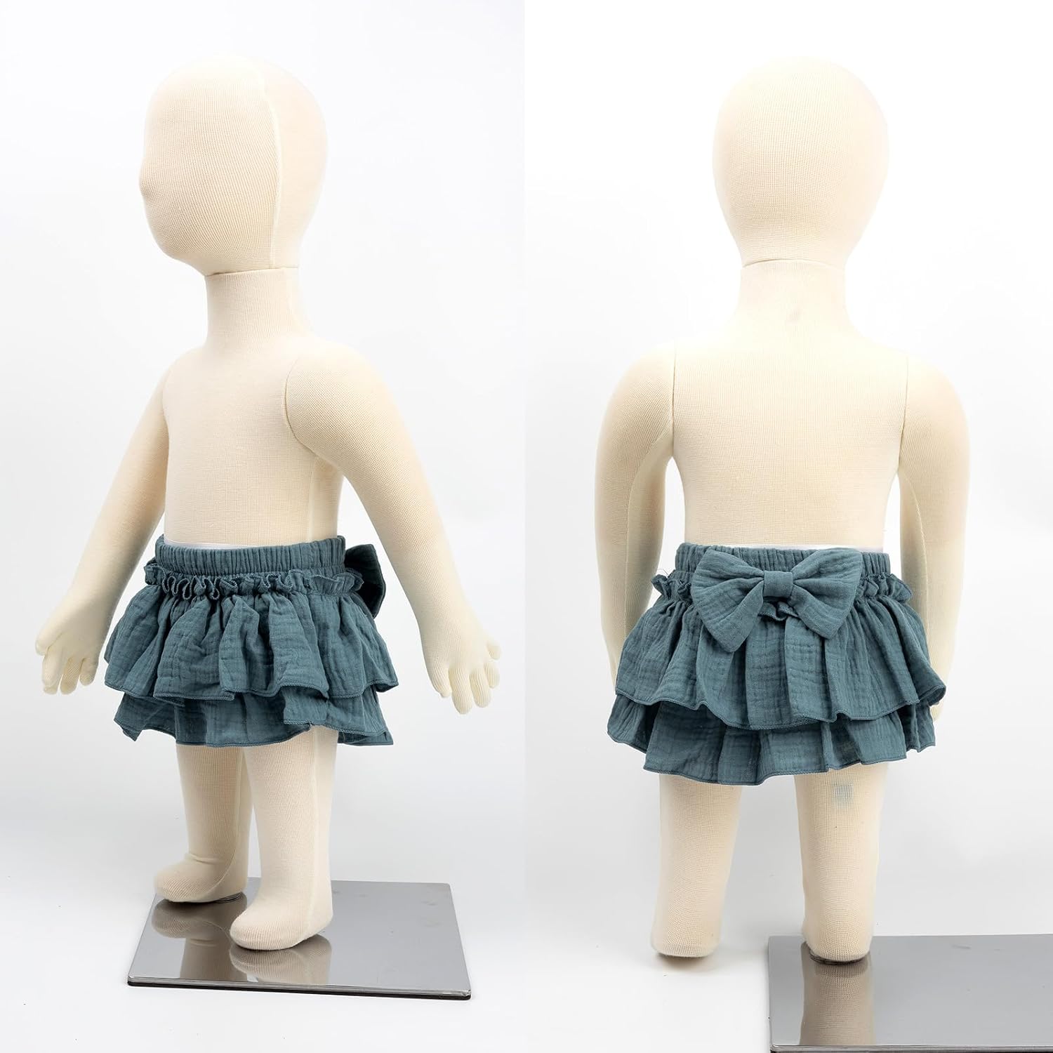 HOOLCHEAN Baby Girls Cotton Ruffle Skirt with Shorts