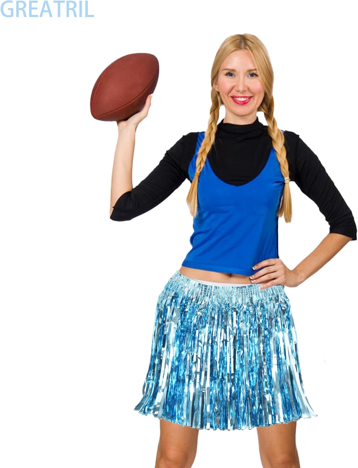 GREATRIL Foil Fringe Skirts 4 Pack Set