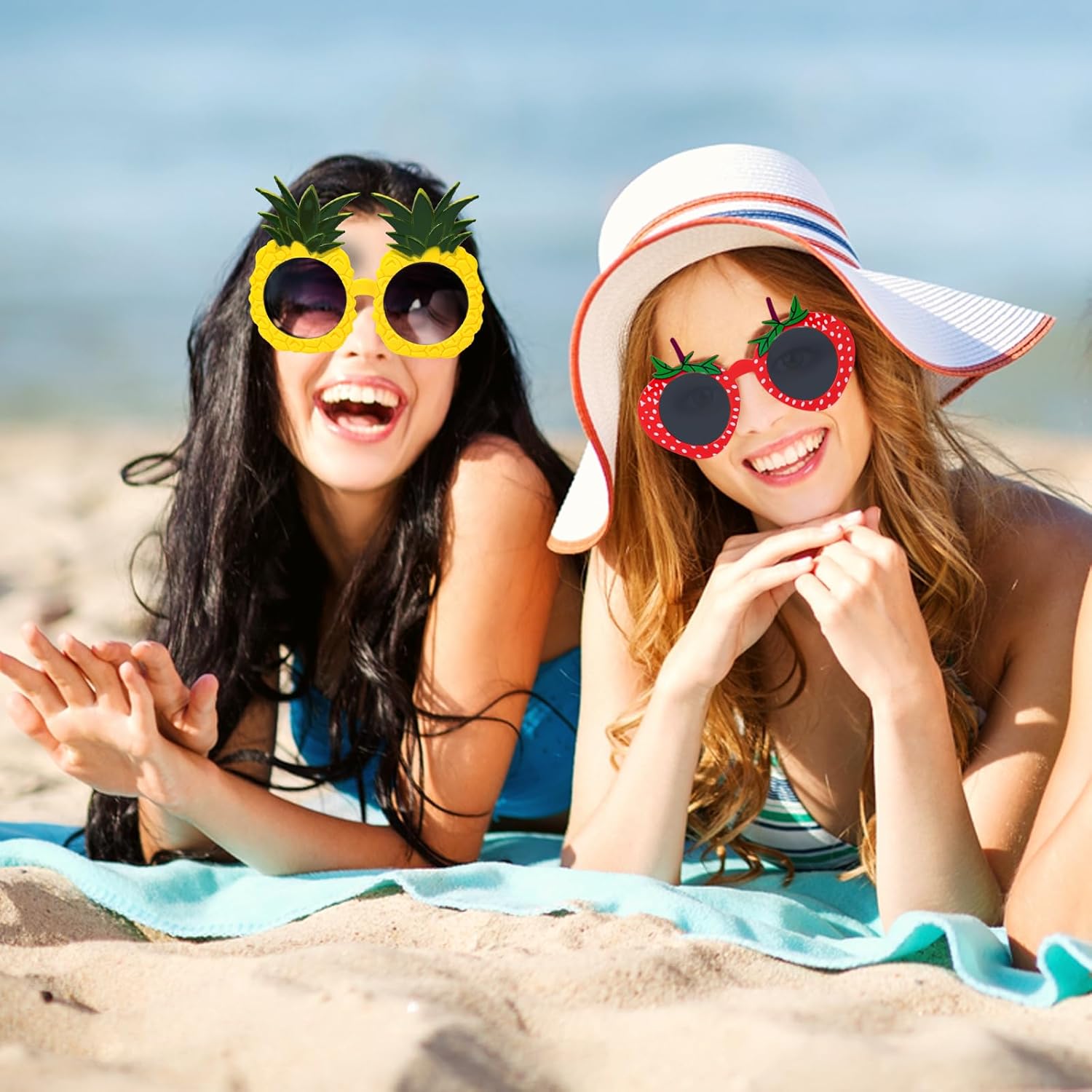 8PCS Summer Party Sunglasses with Novelty Designs