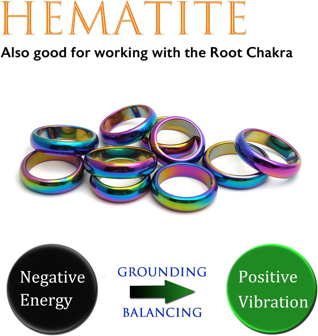 Morchic Hematite Stone Rings for All Sizes