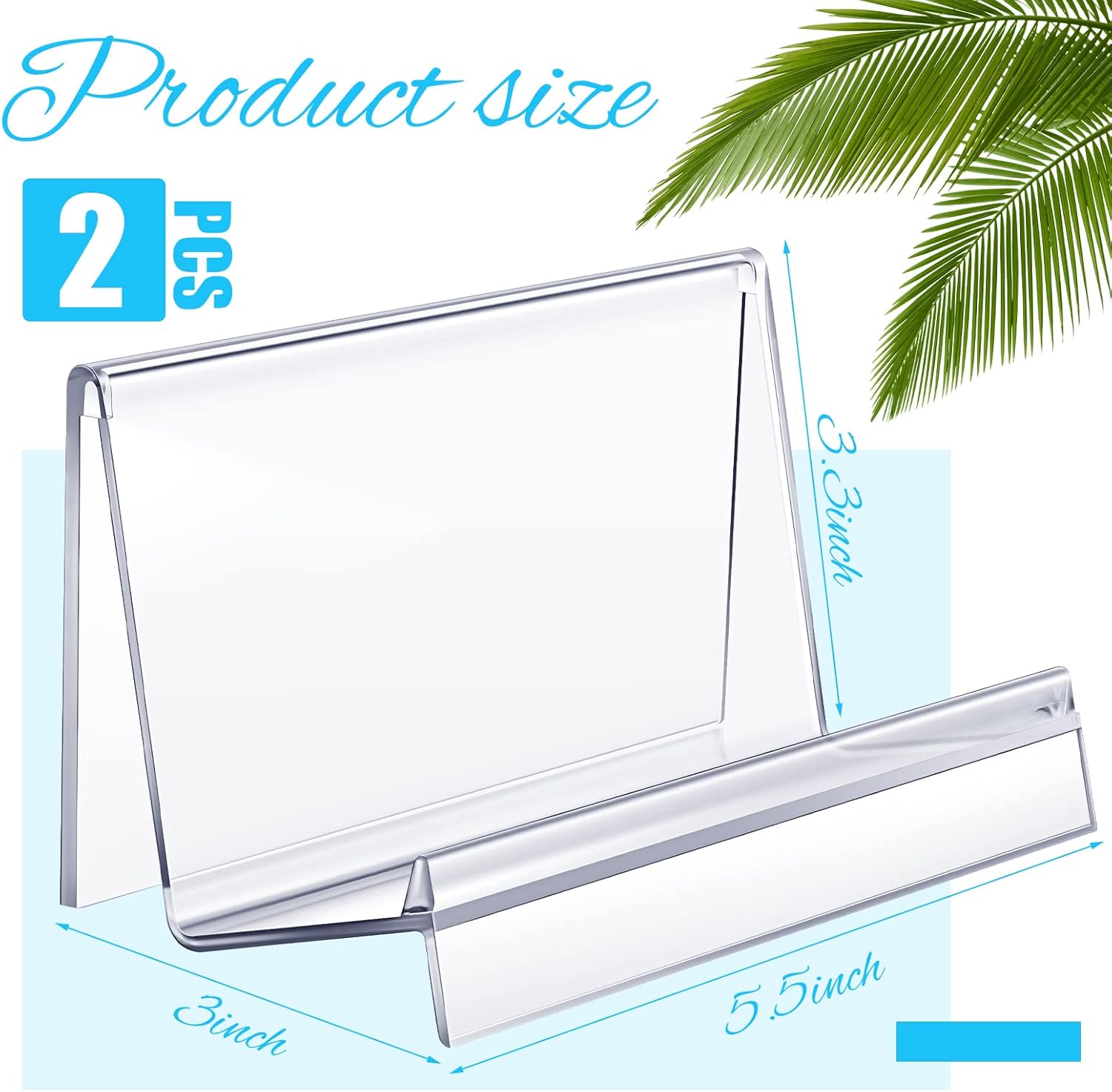 Qunclay 2 Pcs Clear Acrylic Purse Display Stand