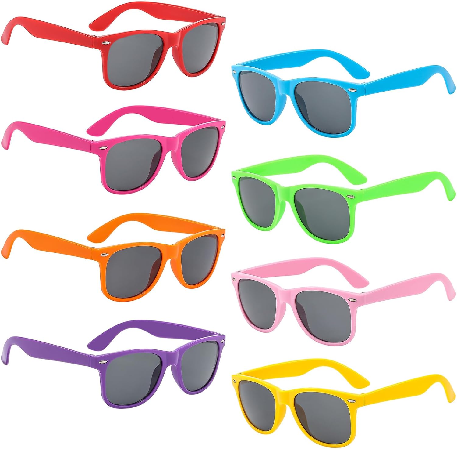 Pibupibu Kids Neon Sunglasses Pack of 8