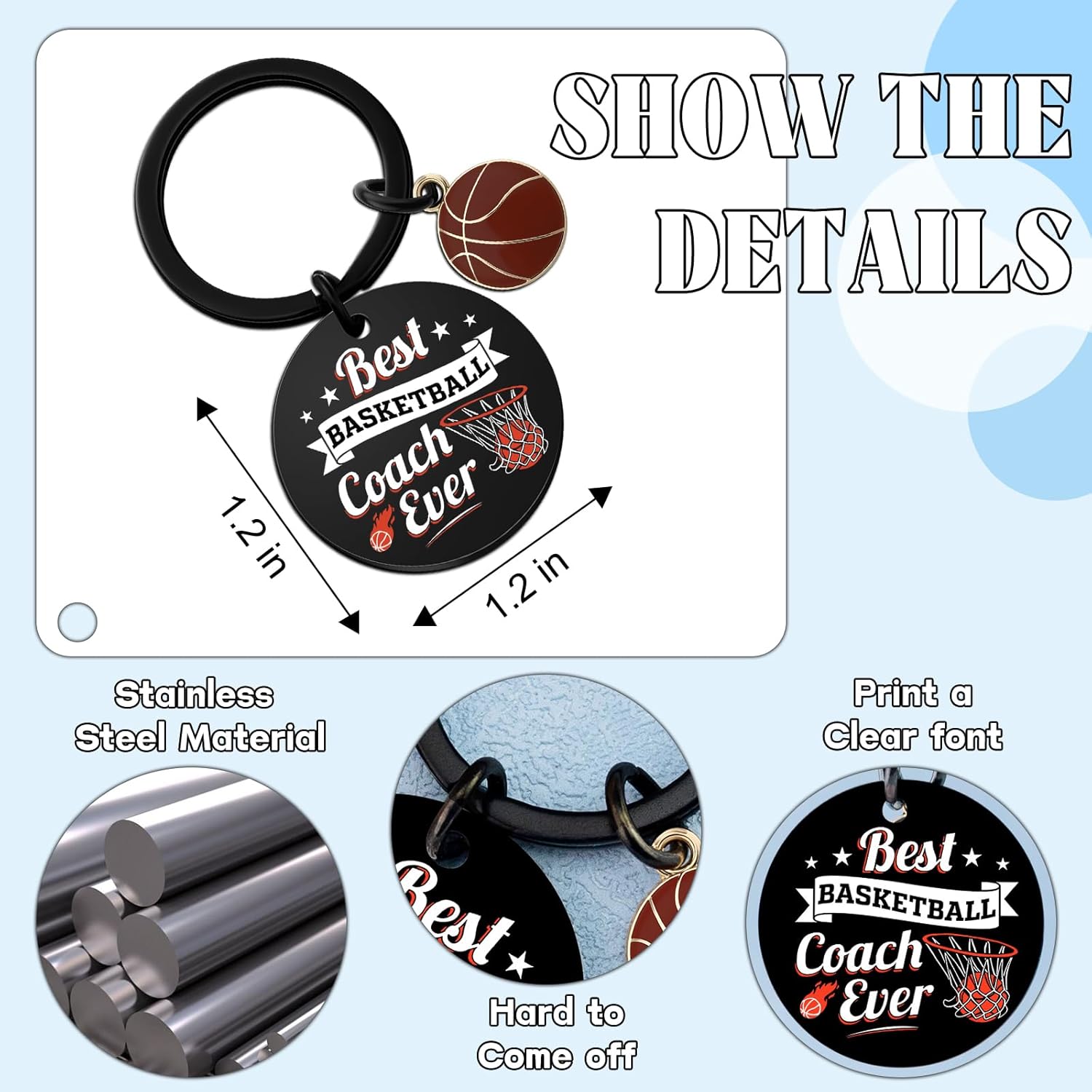 Best Basketball Coach Keychain Ever