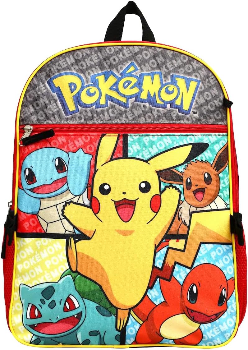 Pokemon 5 Piece Backpack Set for Kids
