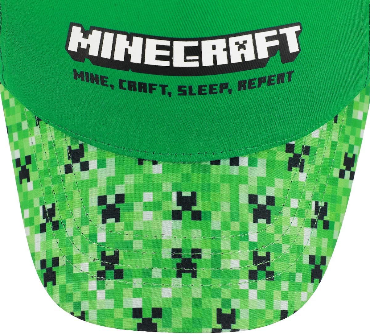 Minecraft Creeper Print Youth Baseball Cap