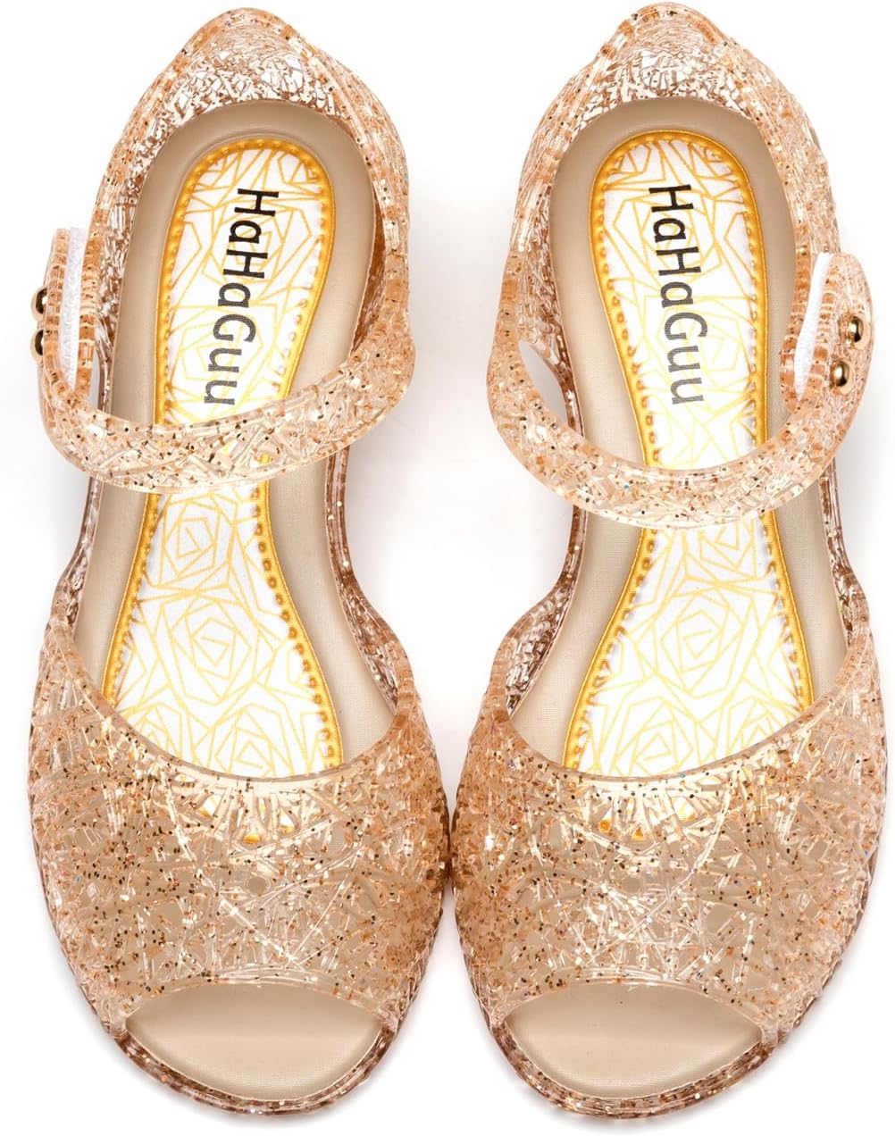 HaHaGuu Princess Jelly Flats Shoes for Girls