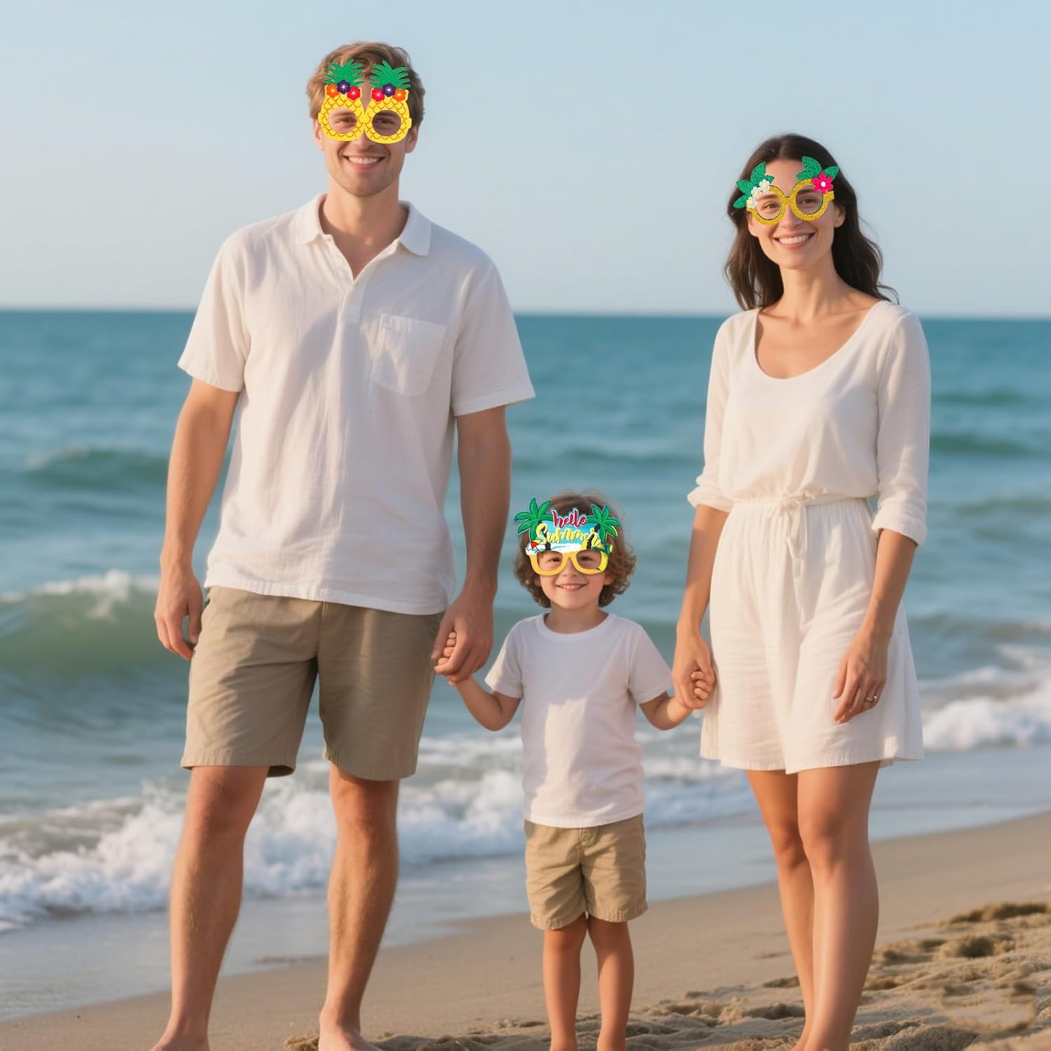 WHAVEL Luau Party Decor Sunglasses 8 Pack
