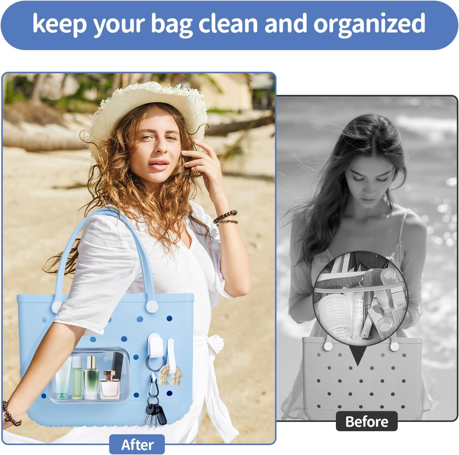7 Pcs Divider Tray Set for Bogg Bag Accessories
