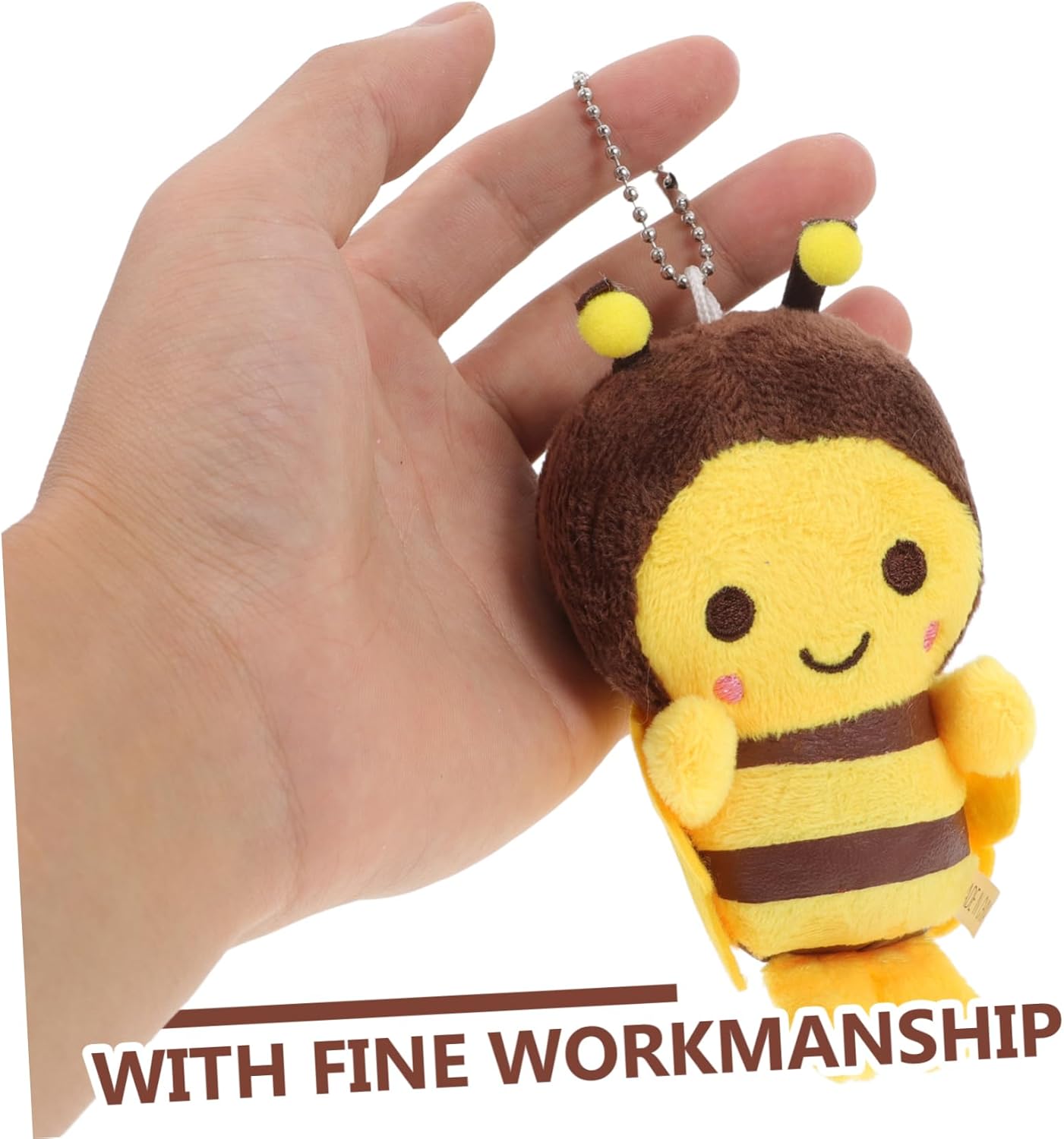 Kisangel Plush Bee Keychain Set for Kids 10pcs