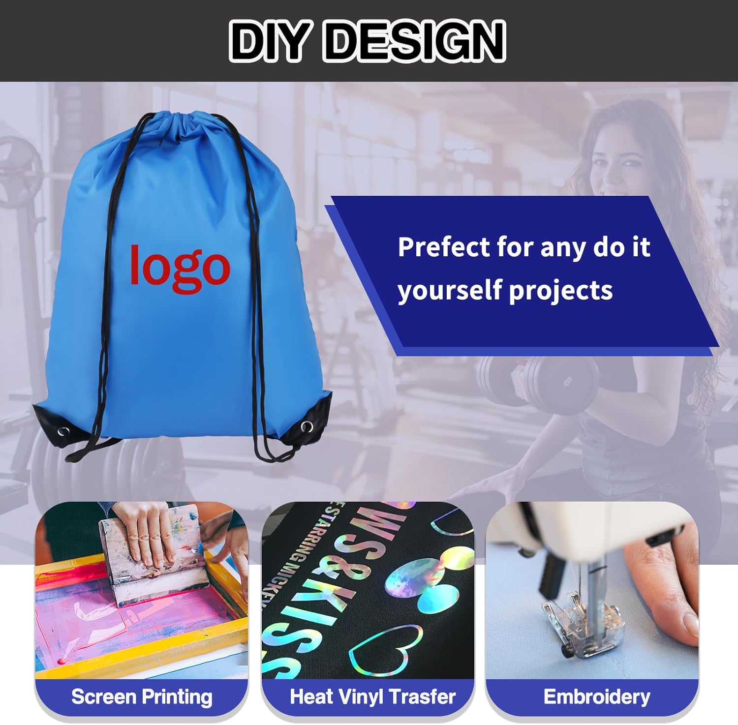 COIDEA Drawstring Backpack 6 Colors Pack