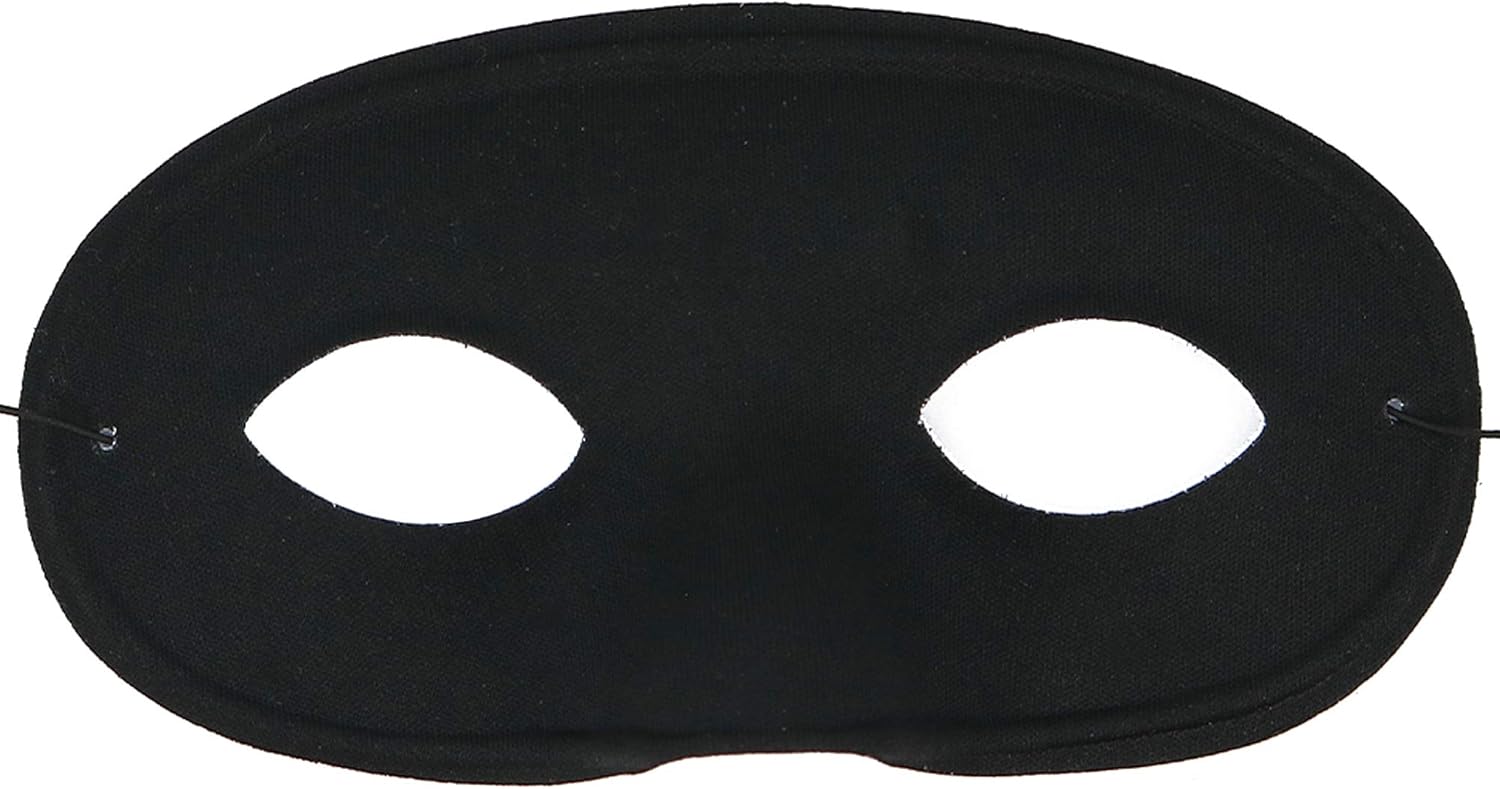 Skeleteen Black Superhero Eye Mask for Costume Parties