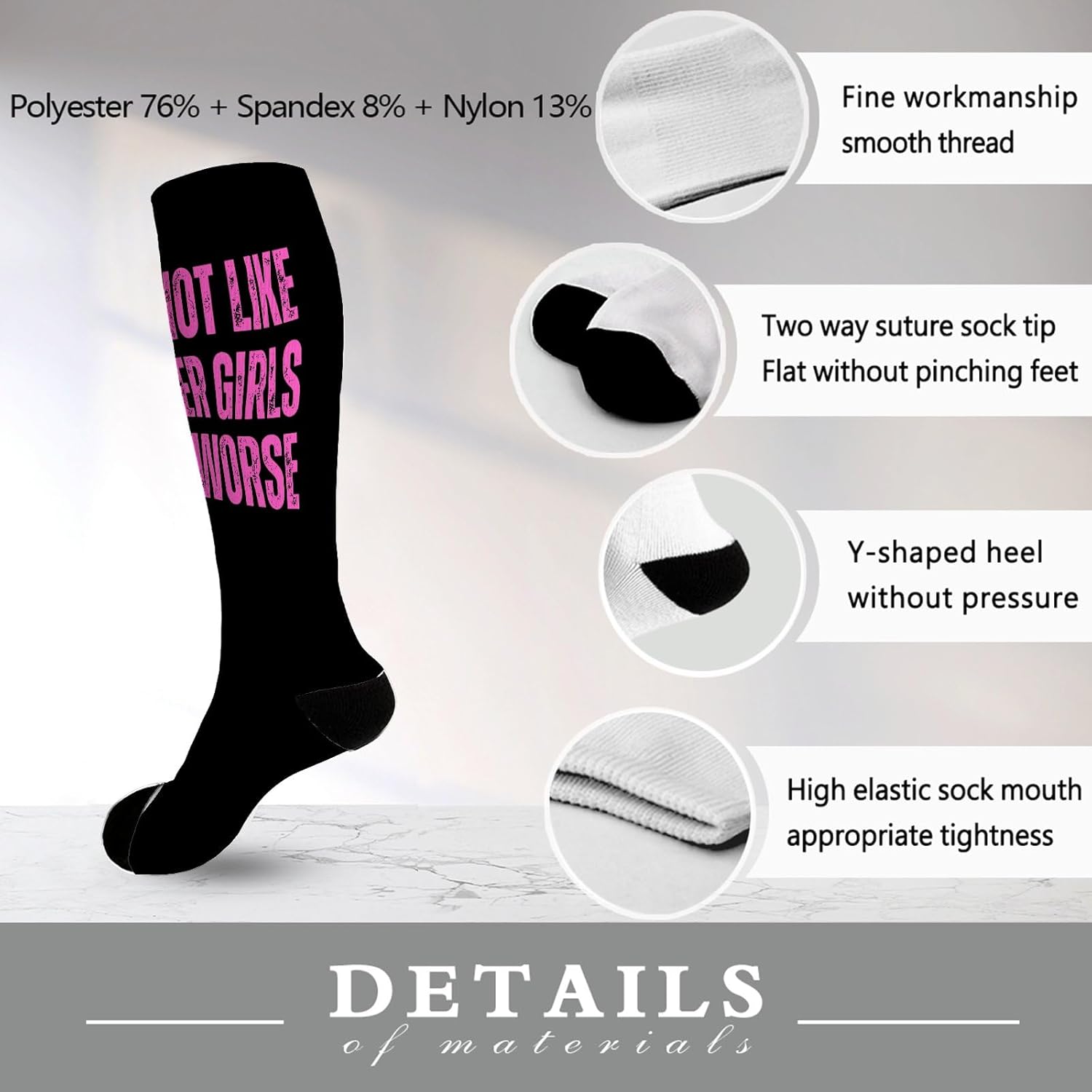 Im Not Like Other Girls Im Worse Boot Sock