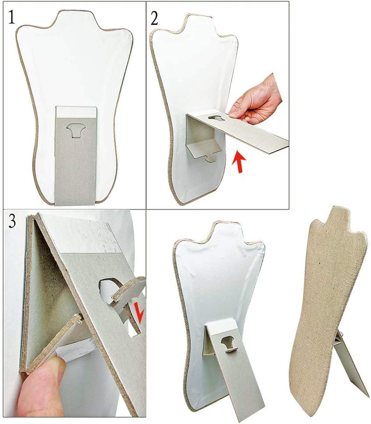 MOOCA Deluxe Fabric MDF Jewelry Display Stand