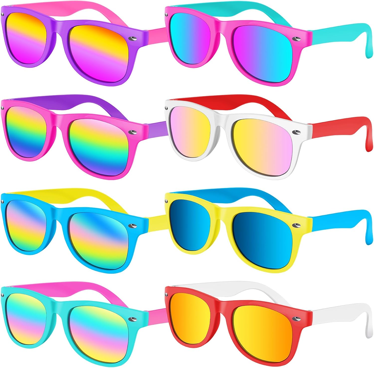 Kids Sunglasses Bulk 8PCS Translucent Party Favors