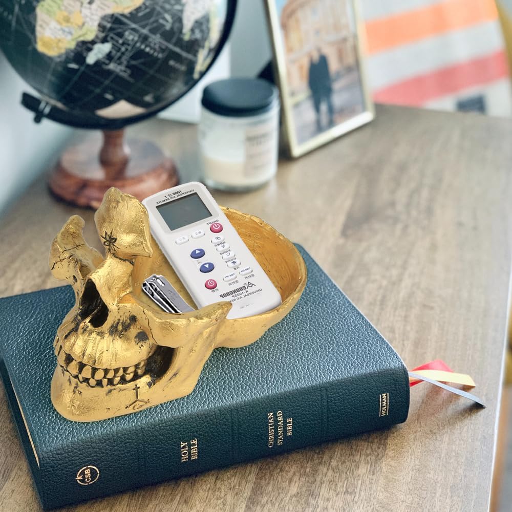 Mrlikale Skull Eyeglass Stand Holder Gold