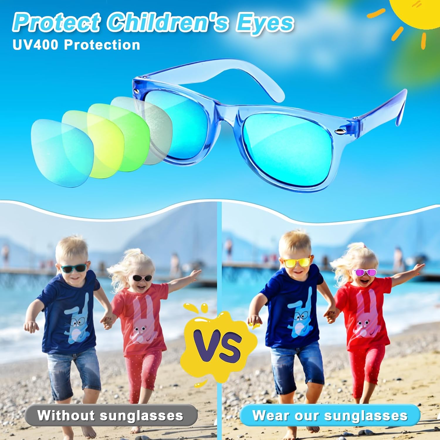 Kids Sunglasses Bulk Party Favors 32 Pack