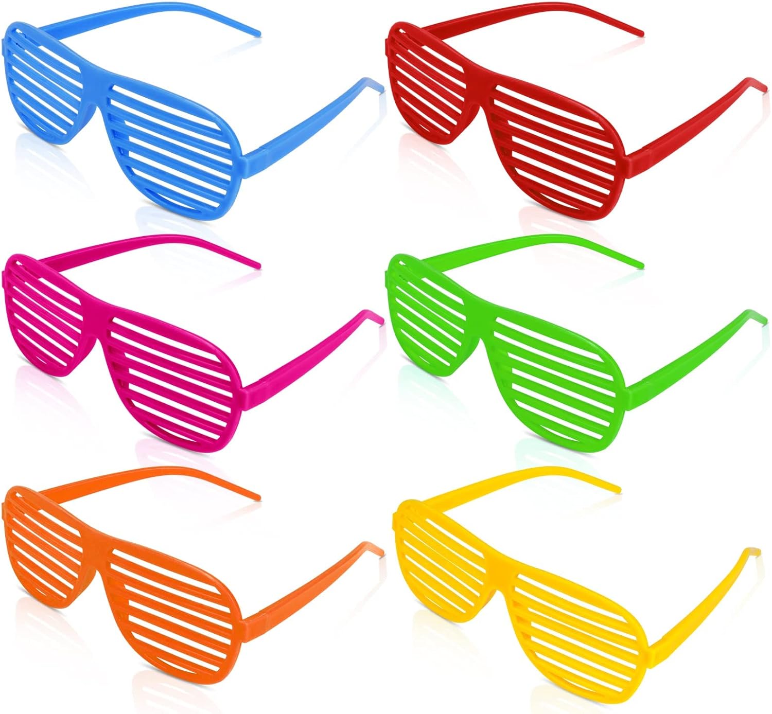 Neon Color Shutter Shades Kids Funny Party Glasses