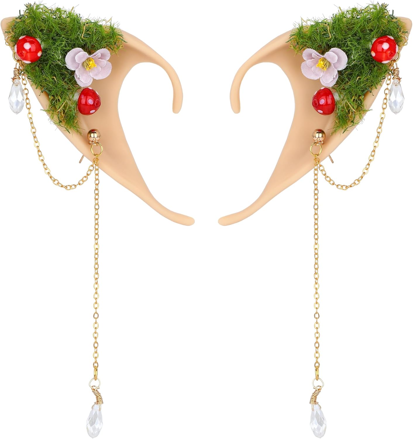FRESHME Forest Mushroom Elf Ears Cosplay Accessory