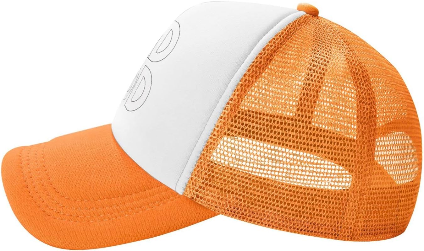 YGXZ Orange Baseball Cap Adjustable Fitted Hat for Men Women