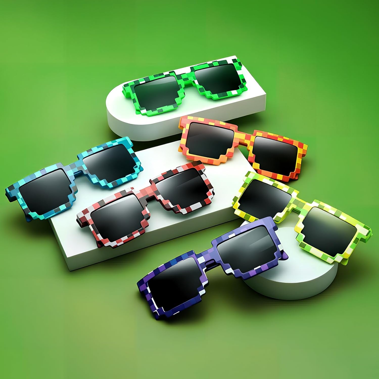 24 Pack Pixel Party Favors for Kids and Adults