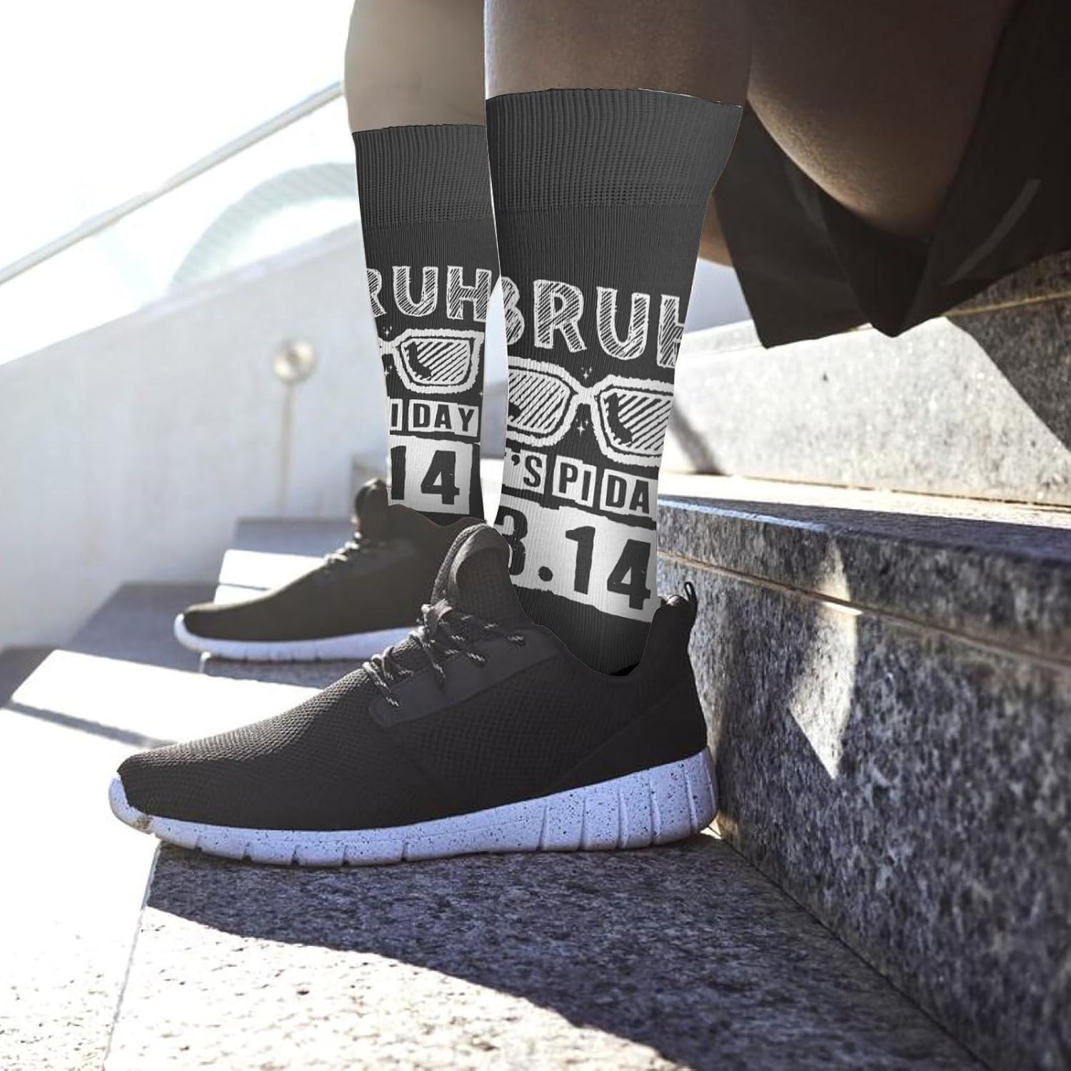 Pi Day Math Teacher Crew Socks for Boys