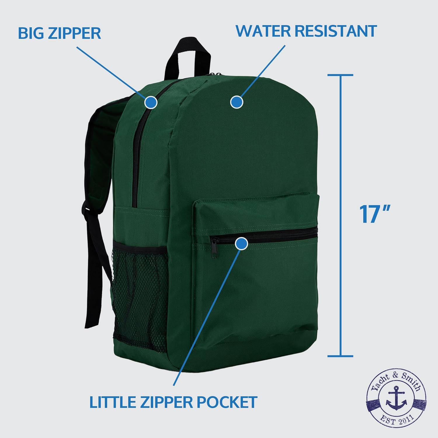 Yacht Smith 12 Pack Backpacks for Travel and Work