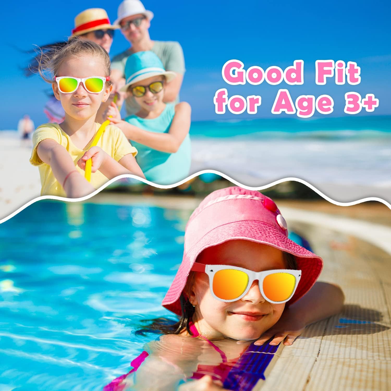 24 Pack Kids Sunglasses with UV400 Protection