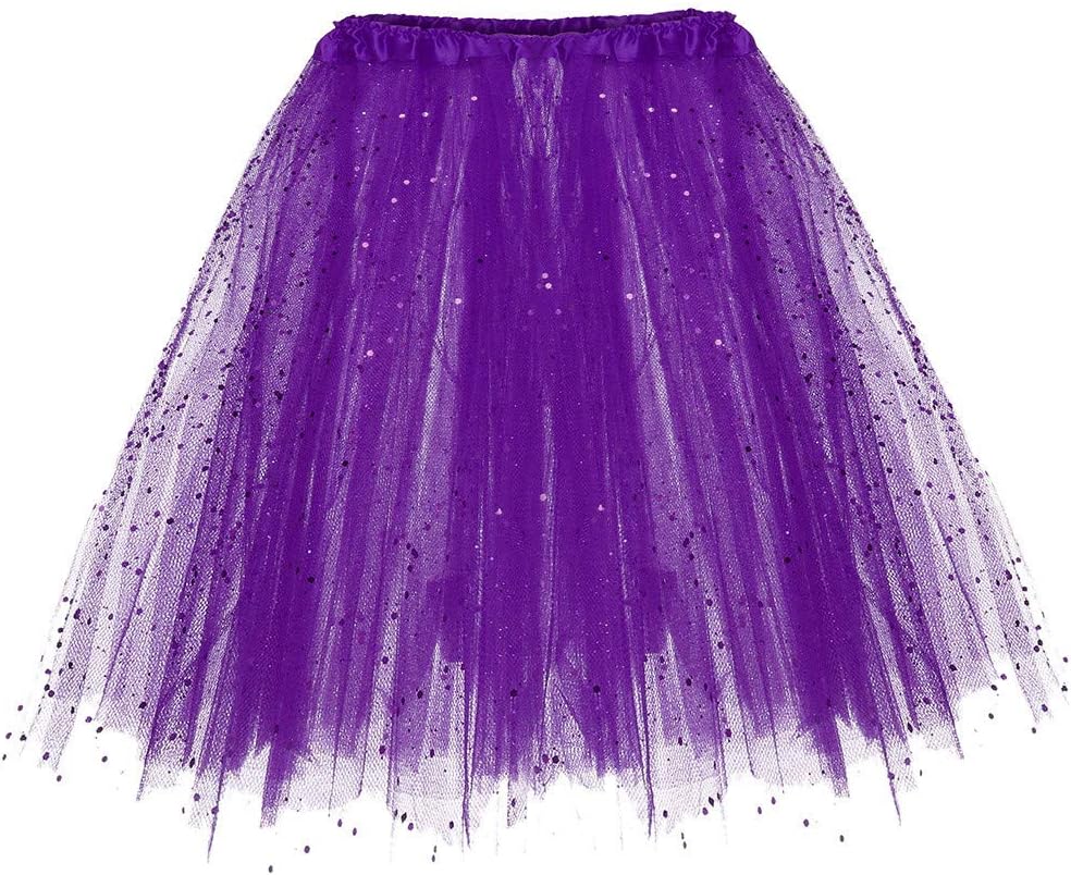Bassinet Skirt Paillette Layered Skirt for Women
