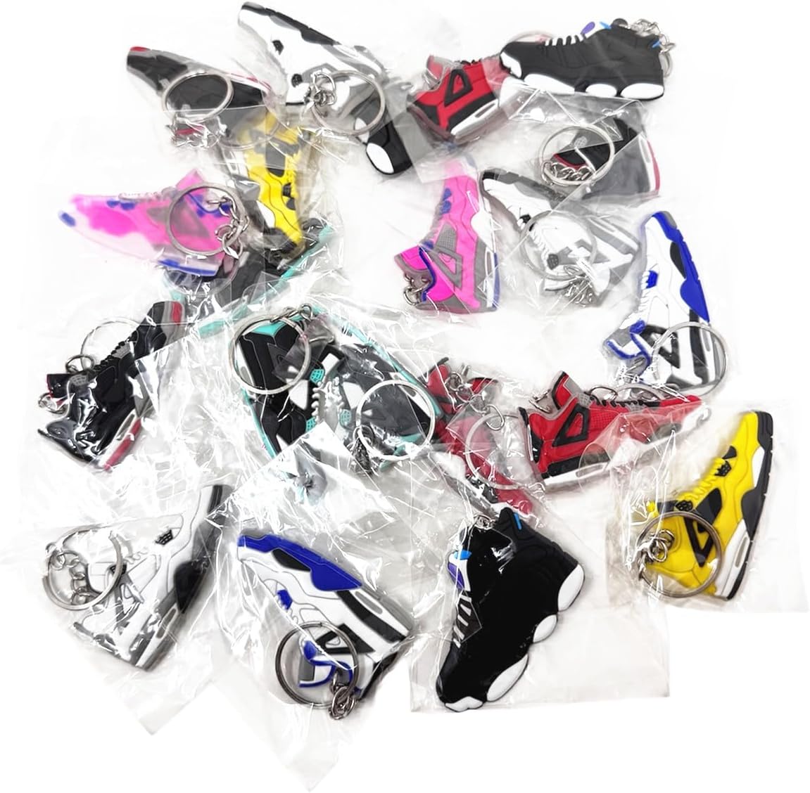 TSY TOOL 30 Pcs Mini Retro Sneaker Keychains