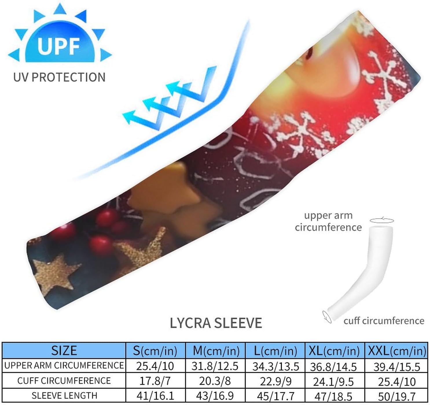 Cooling Compression Arm Sleeves for Men and Women